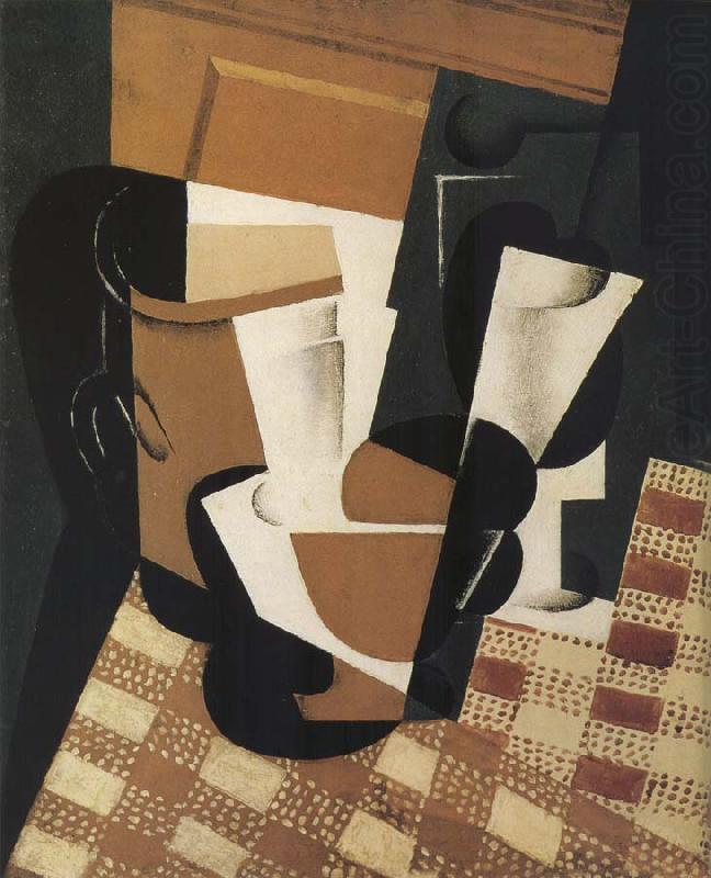 Water bottle and cup, Juan Gris